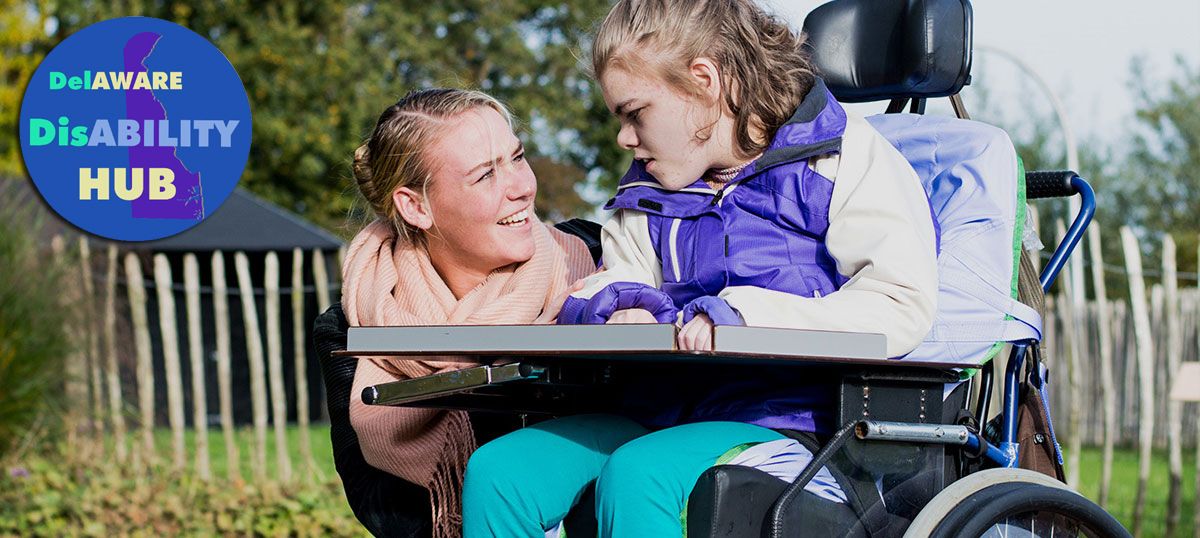 Picture of a Girl in a Wheelchair With Her Mother